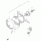 Схема вузла: Фара (E24) для Suzuki VS1400 Intruder 1400