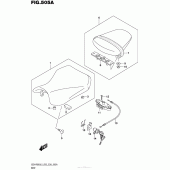 Схема вузла: Сидіння для Suzuki GSX-R600