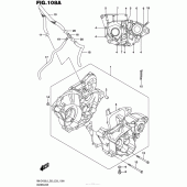 Схема вузла: Картер двигуна для Suzuki RM-Z450