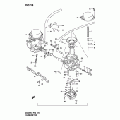 Схема вузла: Карбюратор (Gs500k3/uk3) для Suzuki GS500