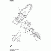 Схема вузла: Rear Fender (Gsx-R1000L4 E03) для Suzuki GSX-R1000