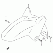 Схема вузла: Переднє крило Suzuki DL1000 V-Strom