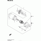 Схема узла: Стартер электрический для Suzuki GSX-R1000
