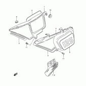 Схема вузла: Бічні панелі (Model z/l/r) для Suzuki TS125