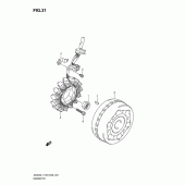 Схема вузла: Статор & Ротор для Suzuki AN400 Burgman (EU analogue of SkyWave)