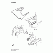 Схема вузла: Передній бічний обтічник (Model k6) для Suzuki GSX-R1000