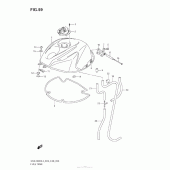 Схема узла: Топливный бак (Gsx-R600L3 E28) для Suzuki GSX-R600