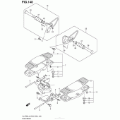 Схема узла: Подножки (Vl1500L4 E33) для Suzuki VL1500 Boulevard C90