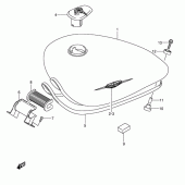 Схема вузла: Паливний бак для Suzuki VS800 Boulevard S50