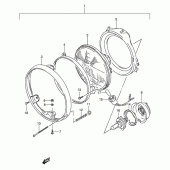Схема вузла: Фара (Model k/l/m/n) для Suzuki GS500