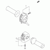 Схема вузла: Пульт керування рульовим (Model m/n/p/r/s) для Suzuki DR650 DR650RSE