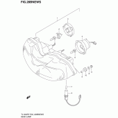 Схема узла: Фара (E4, e18, e22, e25, e34) для Suzuki TL1000
