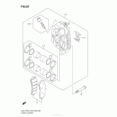 Схема узла: Передний тормозной суппорт для Suzuki GSX-R750