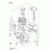 Схема узла: Карбюратор для Suzuki DR-Z400 DR-Z400SM