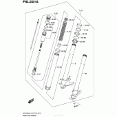 Схема узла: Вилка передней оси для Suzuki GSX-R600