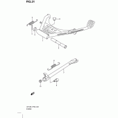Схема узла: Подставка для Suzuki UH125 Burgman