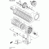 Схема вузла: Зчеплення Suzuki VL1500 Boulevard C90 BOSS