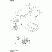 Схема вузла: Електроустаткування для Suzuki AN400 Burgman (EU analogue of SkyWave)