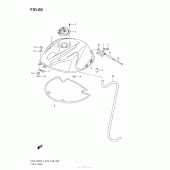 Схема узла: Топливный бак (Gsx-R600L3 E33) для Suzuki GSX-R600