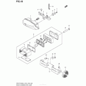Схема вузла: Задній ліхтар (Стоп-сигнал) (Gsx-R1000L4 E03) для Suzuki GSX-R1000