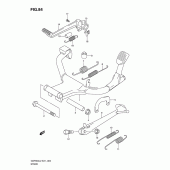 Схема узла: Подставка для Suzuki GSF650 Bandit S