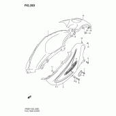 Схема узла: Накладка топливного бака (Model k1) для Suzuki XF650 Freewind