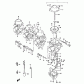 Схема вузла: Карбюратор (Model s) для Suzuki RF600