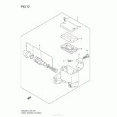 Схема вузла: Передній гальмівний циліндр для Suzuki AN400 Burgman (EU analogue of SkyWave)