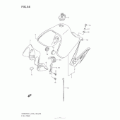 Схема вузла: Паливний бак (Dr650Sel3 E33) для Suzuki DR650 DR650SE