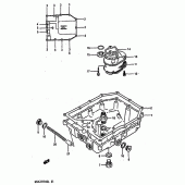 Схема узла: Поддон картера для Suzuki GSX-R1100