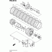 Схема вузла: Зчеплення для Suzuki GSX-R750