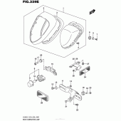 Схема вузла: Задній ліхтар (Стоп-сигнал) (Vl800Tl7 E28) для Suzuki VL800 Boulevard C50