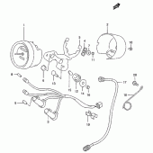 Схема вузла: Спідометр для Suzuki GZ125 Marauder