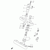 Схема вузла: Рульова траверса (Model n/p/r) для Suzuki VS800 Intruder 800