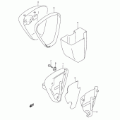 Схема узла: Система индукции воздуха (Model k1/k2/k3/k4 e24, model k1/k2 p37) для Suzuki VL1500 Intruder LC
