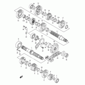 Схема вузла: Трансмісія для Suzuki SV1000