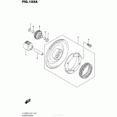 Схема вузла: Привід стартера Suzuki VL1500 Boulevard C90 BOSS
