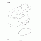 Схема вузла: Сидіння для Suzuki AN400 Burgman (EU analogue of SkyWave)