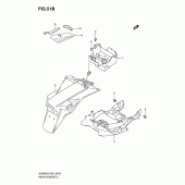 Схема вузла: Заднє крило (With abs) для Suzuki SV650