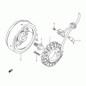 Схема вузла: Статор & Ротор Suzuki XF650 Freewind