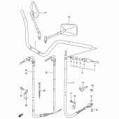 Схема узла: Руль & Тросики для Suzuki GZ250 Marauder