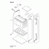 Схема вузла: Акумулятор для Suzuki GSF650 Bandit S