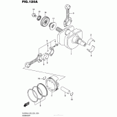 Схема вузла: Колінчастий вал & Поршень для Suzuki DL650 V-Strom
