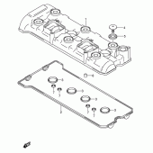 Схема узла: Клапанная крышка для Suzuki GSX-R750