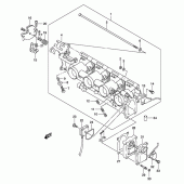 Схема вузла: Дросельна заслінка для Suzuki GSX-R600