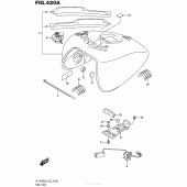 Схема вузла: Паливний бак для Suzuki VL1500 Boulevard C90 BOSS