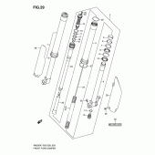 Схема узла: Передняя вилка для Suzuki RM250