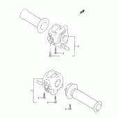 Схема вузла: Пульт керування рульовим для Suzuki GZ125 Marauder