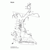 Схема вузла: Задній гальмівний циліндр Suzuki VLR1800 Intruder C1800R/ Boulevard C109R