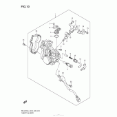 Схема вузла: Дросельна заслінка для Suzuki RM-Z450